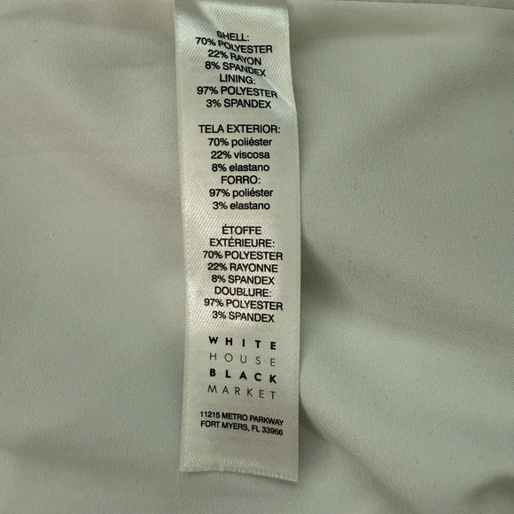 WHBM Women's Sheath Dress Size 8 Blue Black Colorblock Career Timeless Classic - Picture 5 of 6